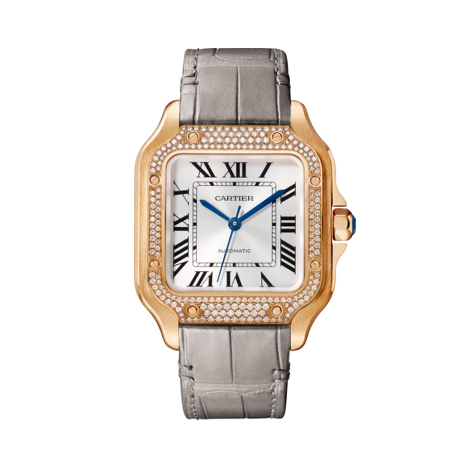 Cartier rose gold diamond watch cheap